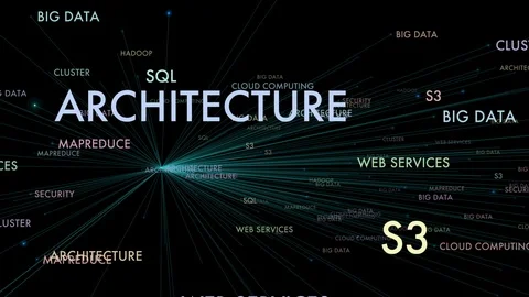 Big data technology concept background Stock Footage 99006851