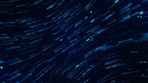 Big data technology exchange of digital coded information Stock Footage 338375648