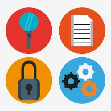 Big data technology Stock Illustration