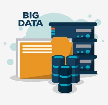 Big data technology Stockillustratie