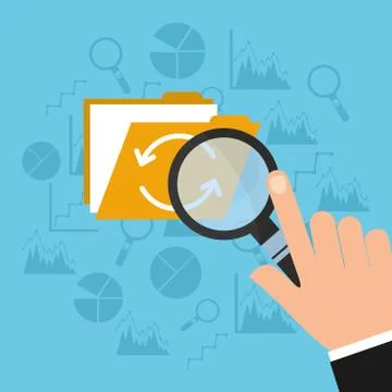 Big data technology Stock Illustration