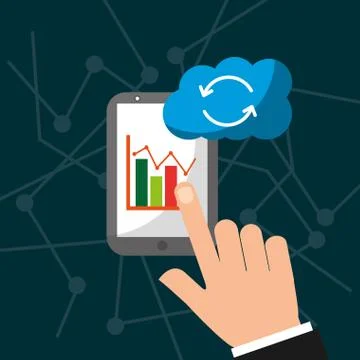 Big data technology Illustrazione stock
