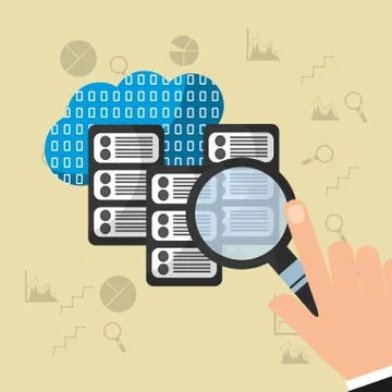 Big data technology イラスト素材