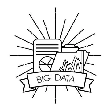 Big data technology Stock Illustration