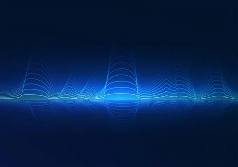 Big data technology Layered wave lines It represents the rapid flow of larg.. 스톡 일러스트