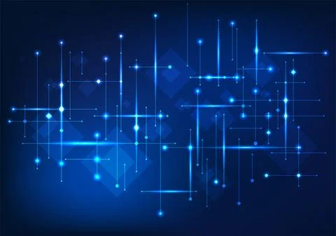 Big data technology The lines are overlapped and linked together. It convey.. 스톡 일러스트