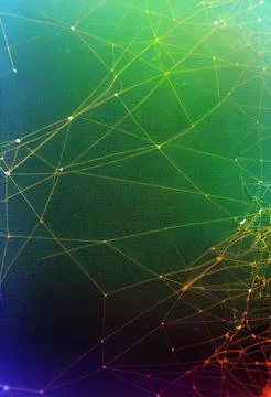 Big data. Technology. Network connection. Abstract technology big data backgr Illustrazione stock