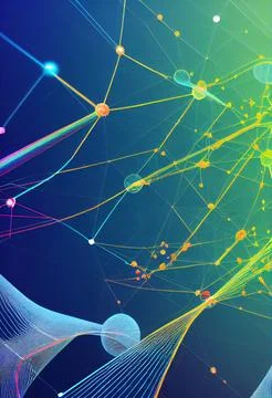 Big data. Technology. Network connection. Abstract technology big data backgr Stock Illustration