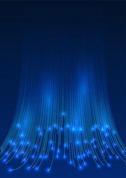 Big data technology The overlapping lines of light flew at mesmerizing spee.. イラスト素材