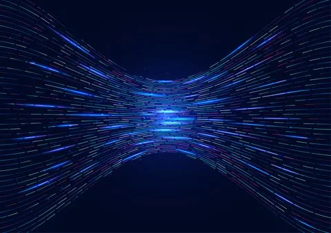 Big data technology represents the exchange of digital coded information, i.. Stock Illustration