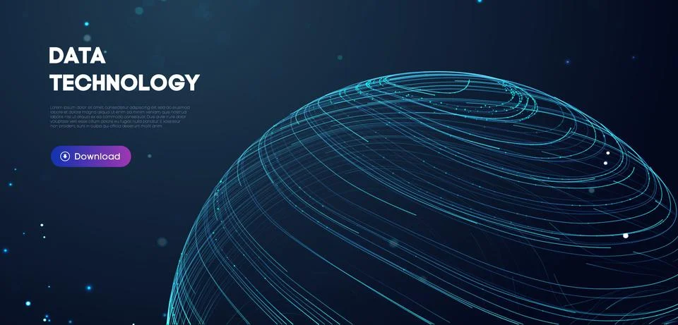 Big Data Technology vector illustration. Abstract blurred data business colored イラスト素材