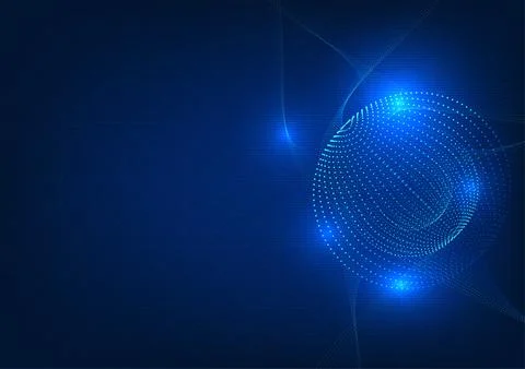 Big data technology with wave stripes with abstract background. Refers to b.. Illustrazione stock