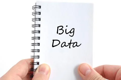 Big data text concept Stock Photos