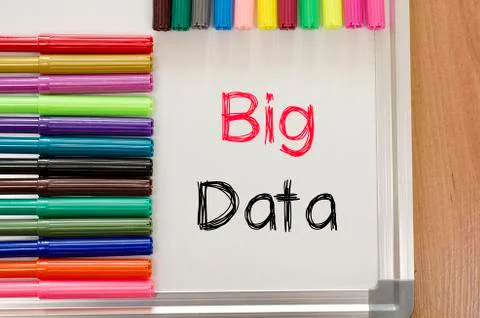 Big data text concept Foto stock
