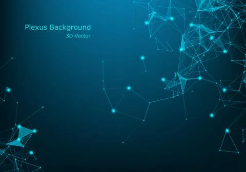 Big data text illustration with dot connection as background vector graphic i Stock Illustration