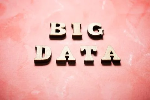Big data text Stock Photos
