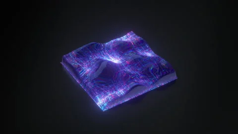 Big data threads seamless loop 3D render animation Stock Footage 157084980