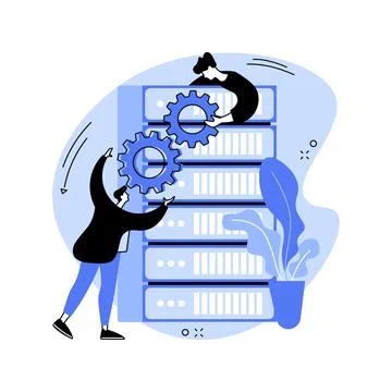 Big data tools abstract concept vector illustration. Stock Illustration