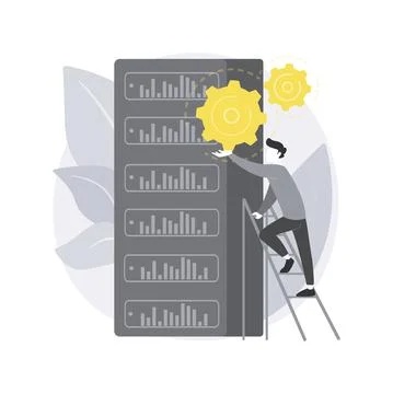 Big data tools abstract concept vector illustration. Stock Illustration