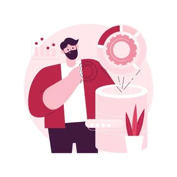 Big data tools abstract concept vector illustration. Stock Illustration