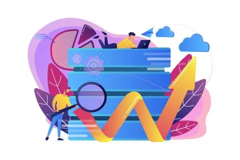 Big data tools concept vector illustration. イラスト素材