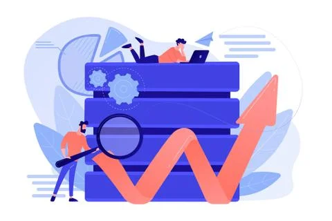 Big data tools concept vector illustration. イラスト素材