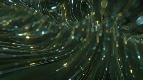Big data transfer through optical fibre 3D render seamless loop animation Stock Footage 144563466