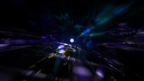 Big data transmission cloud computing, digital information database. High-spe Stock Illustration