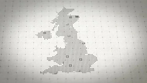 Big Data United kingdom Geographic Information System Smart Tracking Grid Stock Footage 312362010