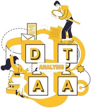 Big data vector illustration. Data mining, digital prospector, unearths gems  Illustrazione stock