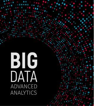 Big data visual energy fractals. Technology network infographic. Information Stockillustratie
