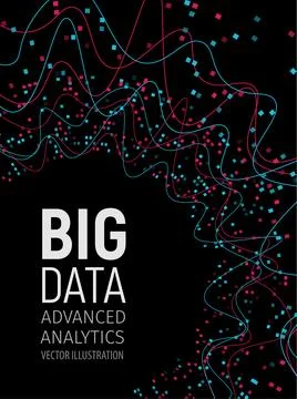 Big data visual energy fractals. Technology network infographic. Information Illustrazione stock