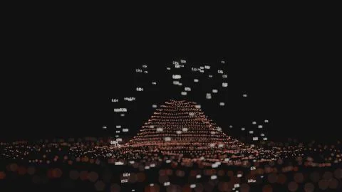 Big Data Visualization. 3D illustration infographic イラスト素材