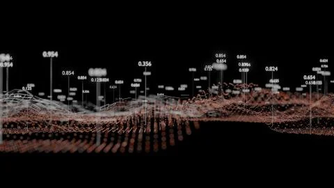 Big Data Visualization. 3D illustration infographic イラスト素材