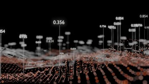 Big Data Visualization. 3D illustration infographic イラスト素材