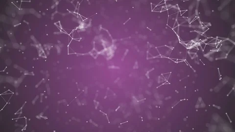 Big data visualization, abstract nanotechnology Orchid color plexus background 動画素材 96155777