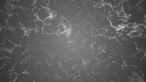 Big data visualization, abstract nanotechnology Silver color plexus background 動画素材 96159570