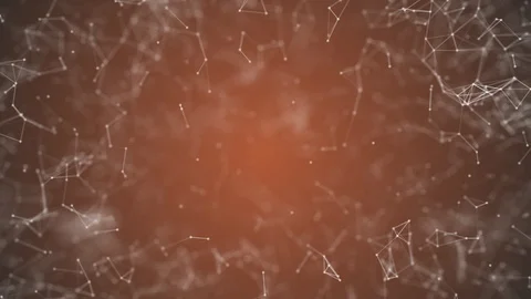 Big data visualization, abstract nanotechnology Coral color plexus background Vídeos de archivo 96186796