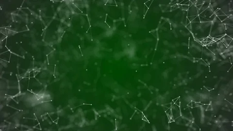 Big data visualization, abstract nanotechnology DarkGreen color plexus Stock Footage 96187183