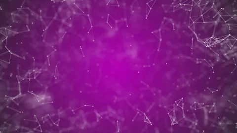 Big data visualization, abstract nanotechnology Fuchsia color plexus background Stock Footage 96270608