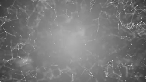 Big data visualization, abstract nanotechnology White color plexus background Stock Footage 96273144