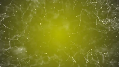 Big data visualization, abstract nanotechnology Yellow color plexus background 動画素材 96273574