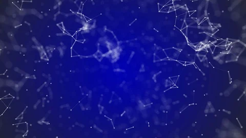 Big data visualization, abstract nanotechnology Blue color plexus background Vídeos de archivo 104955074
