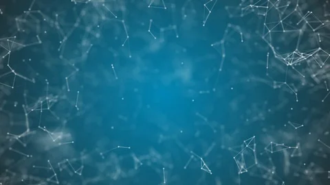 Big data visualization, abstract nanotechnology Blue color plexus background Stock Footage 109308093
