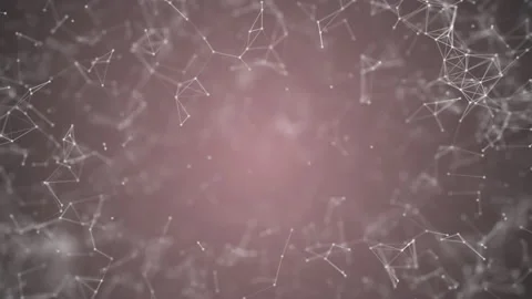 Big data visualization, abstract nanotechnology Pink color plexus background Stock Footage 153176611