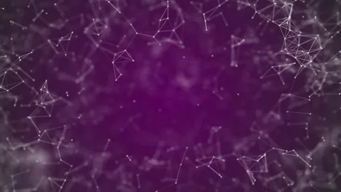 Big data visualization, abstract nanotechnology Purple color plexus background Stock Footage 160127551