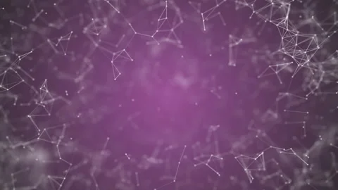 Big data visualization, abstract nanotechnology Orchid color plexus background Stock Footage 171759282