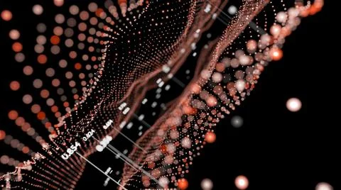 Big Data Visualization. Abstract structure Illustrazione stock