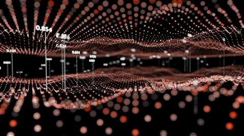 Big Data Visualization. Abstract structure Illustrazione stock