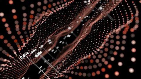 Big Data Visualization. Abstract structure 스톡 일러스트